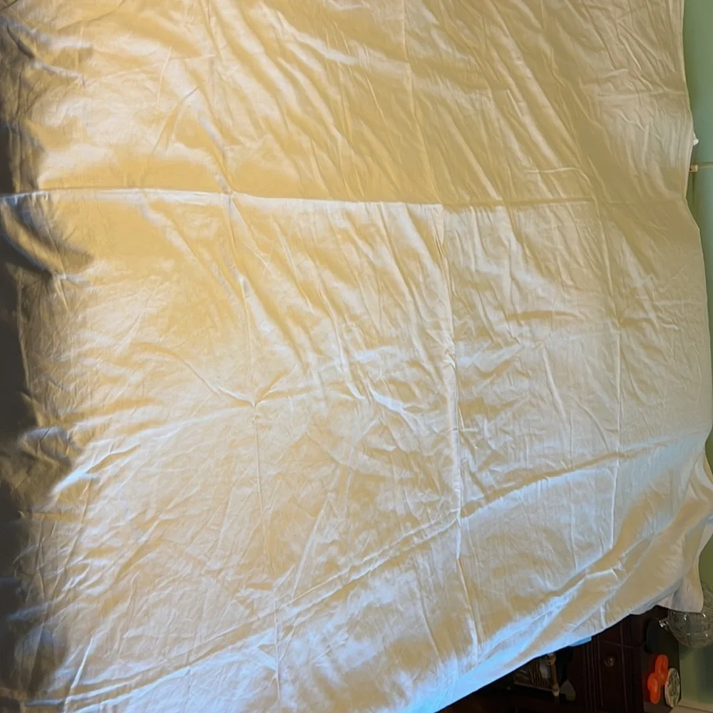 NWT Anthropologie Relaxed Cotton-Linen Duvet Cover Queen Cream color